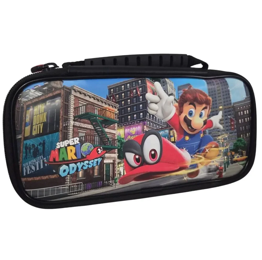 Super Mario Odyssey Nintendo Switch Case Carrying Zip close Video Game